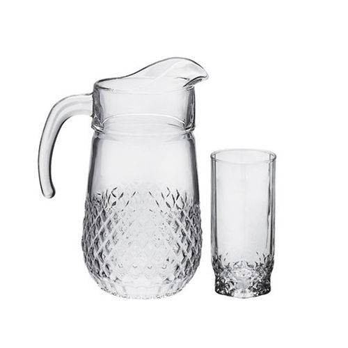 Jogo de jarra com 6 copos Pasabahce