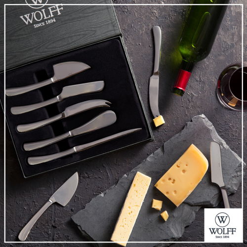 Jogo Facas Queijo 5 Peças com Estojo - Wolff