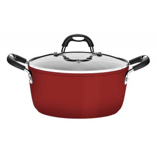 Caçarola Vermelha Aluminio 24cm Monaco - Tramontina