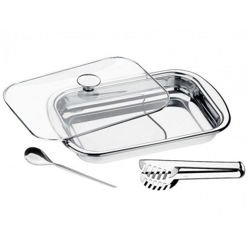 Conjunto para Assar e Servir Inox 3 Peças - Tramontina Cosmos 