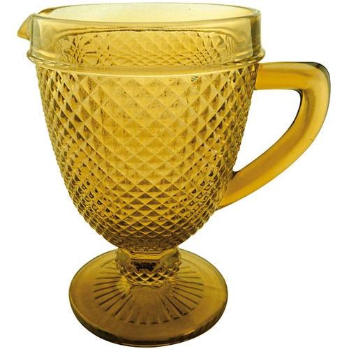 Jarra Bico de Jaca Ambar Vidro 1L