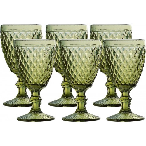 Jogo 6 Taças Bico Abacaxi Verde