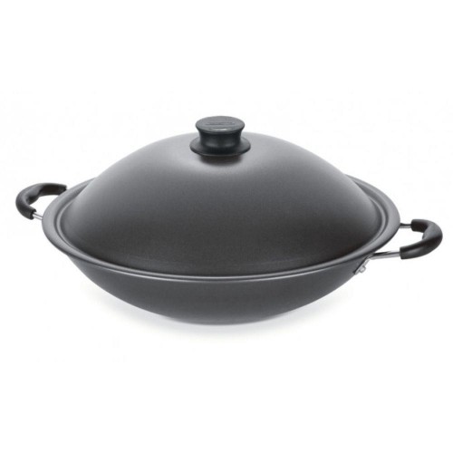 Panela Wok Antiaderente 32cm Grafite com Tampa - Tramontina