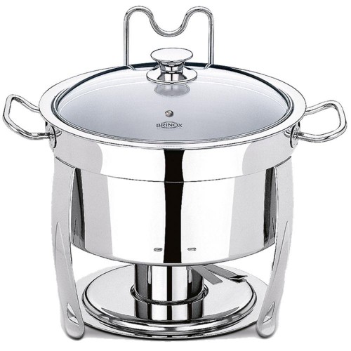 Rechaud Redondo Aço Inox 8 Litros Savoy Brinox