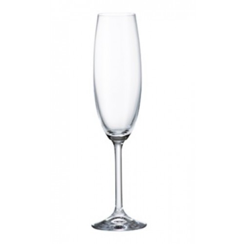 Jogo 6 Taças Cristal Ecol Champagne 220ml Linha Gastro - Bohemia