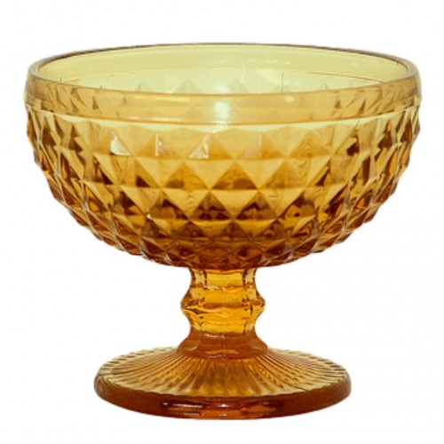 Jogo de 6 taças de sobremesa Bico de Abacaxi Ambar