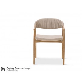 Cadeira Cora - detalhe tecido enrolado