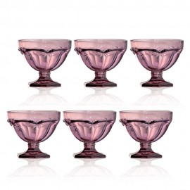 Jogo de 6 taças de sobremesa Libelula Uva 