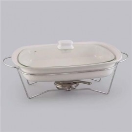 Rechaud Porcelana Retangular 39cm 